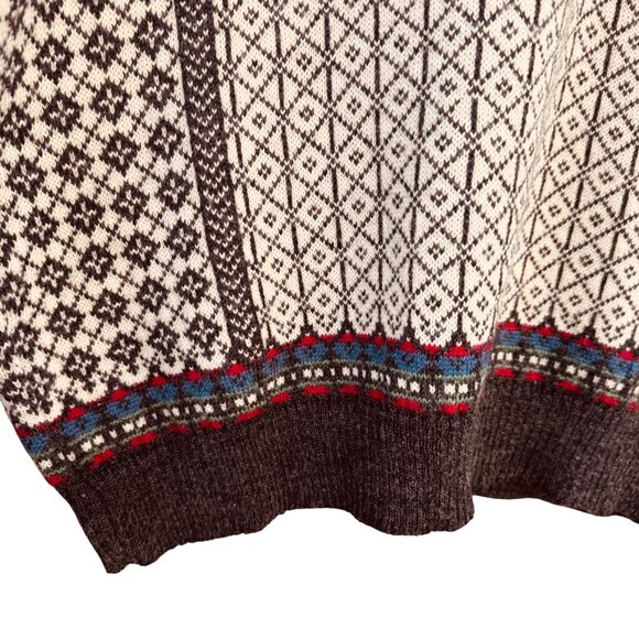VTG SKJAEVELAND of Norway Size X Large Telemark Style Pure Wool Nordic Sweater - Picture 7 of 11